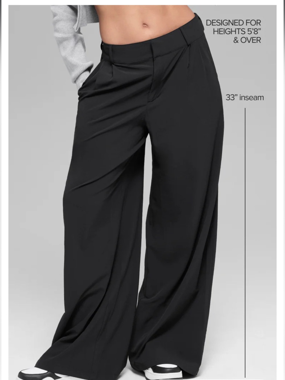 ALO Yoga High-Waist Dreamscape Trouser Black Wide-Leg Women's Pants